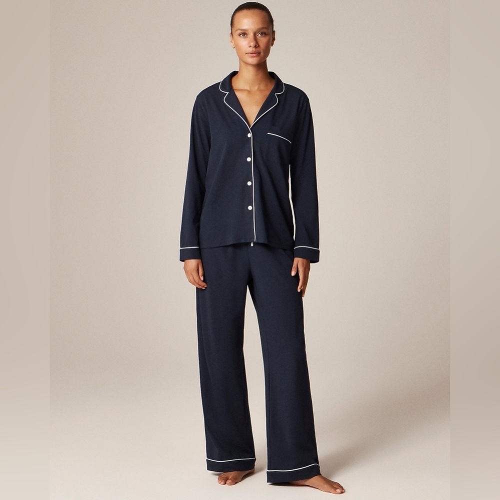 J Crew Dreamy cotton-blend pajama pant set CC660